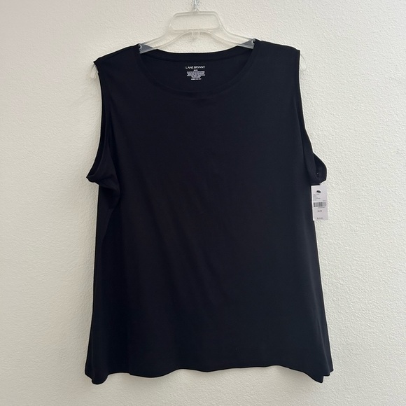 NWT Lane Bryant 26/28 black sleeveless tank top - Picture 1 of 8